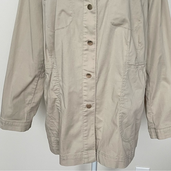 Chico’s Lightweight Utility Jacket Women’s Size 3 (16-18) Casual Classic - Picture 3 of 8